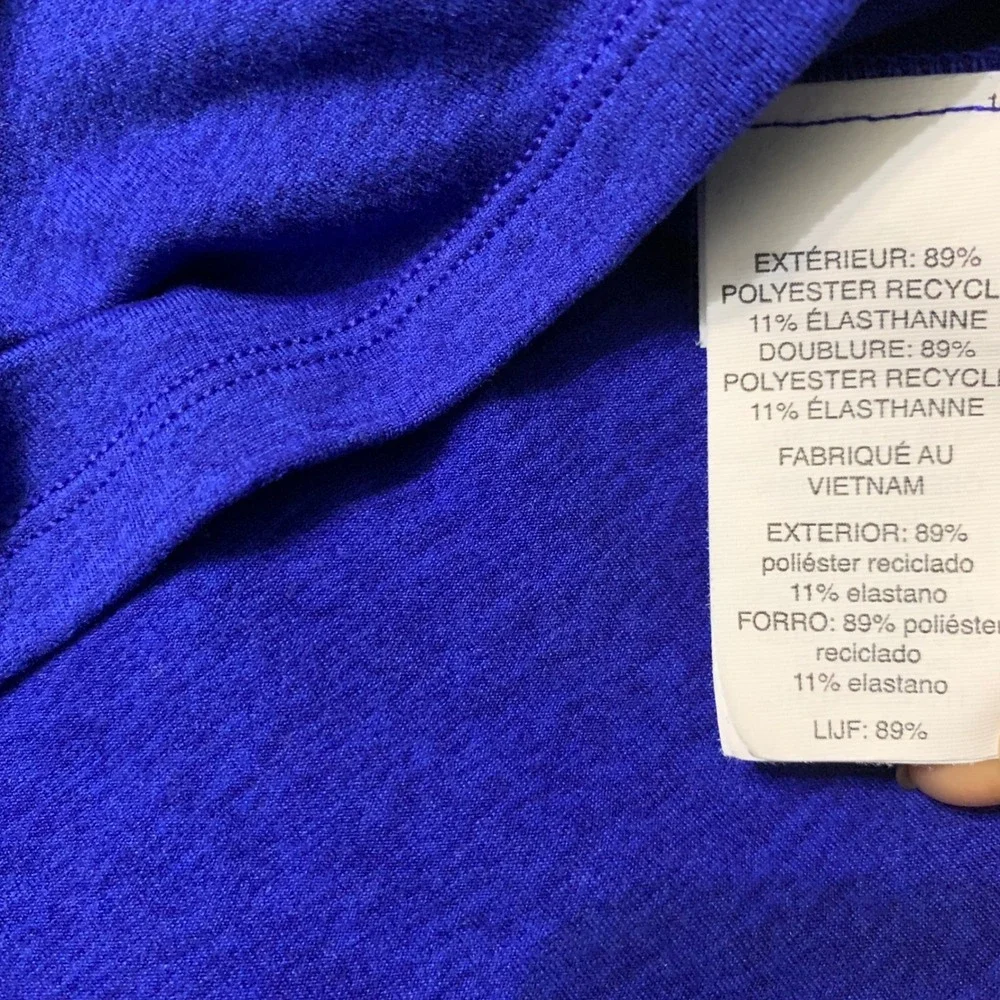 Vuori Tank Womens Small Blue Elevation VW1172 Racerback Built-in Bra Workout Top - Picture 7 of 8